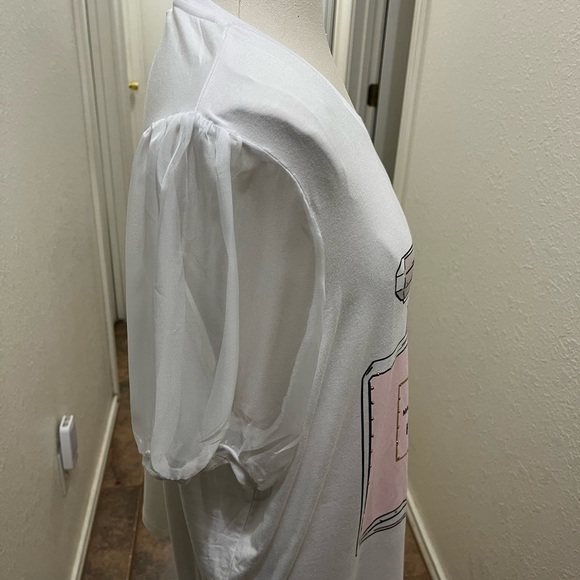 Plus Size Top Size 2X new without tags, a bit see thru. - Picture 3 of 4